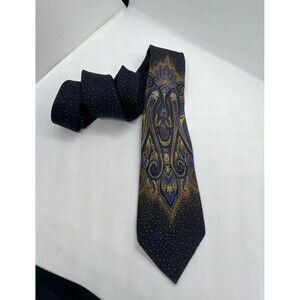 vintage Oscar de la Renta tie Persin Paisley DPL4075 Rare Beauty Statement